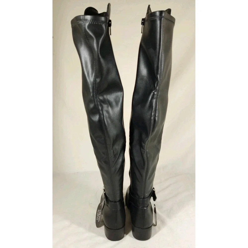 Style & Co. Womens Charlaa‎ Faux Leather Over-The-Knee Boots | Black Sm | 7M